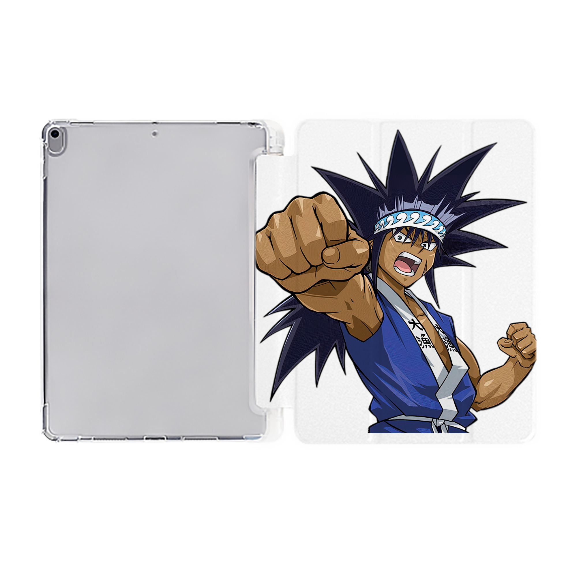 （画像用） 遊☆戯☆王 Yu-Gi-Oh! IPad ケース ペン収納付き 三つ折りスタンド PUレザー×シリコン 対応機種9.5/10.5/10.9インチ